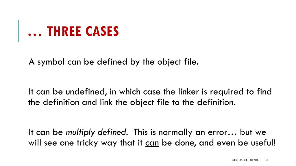 three cases
