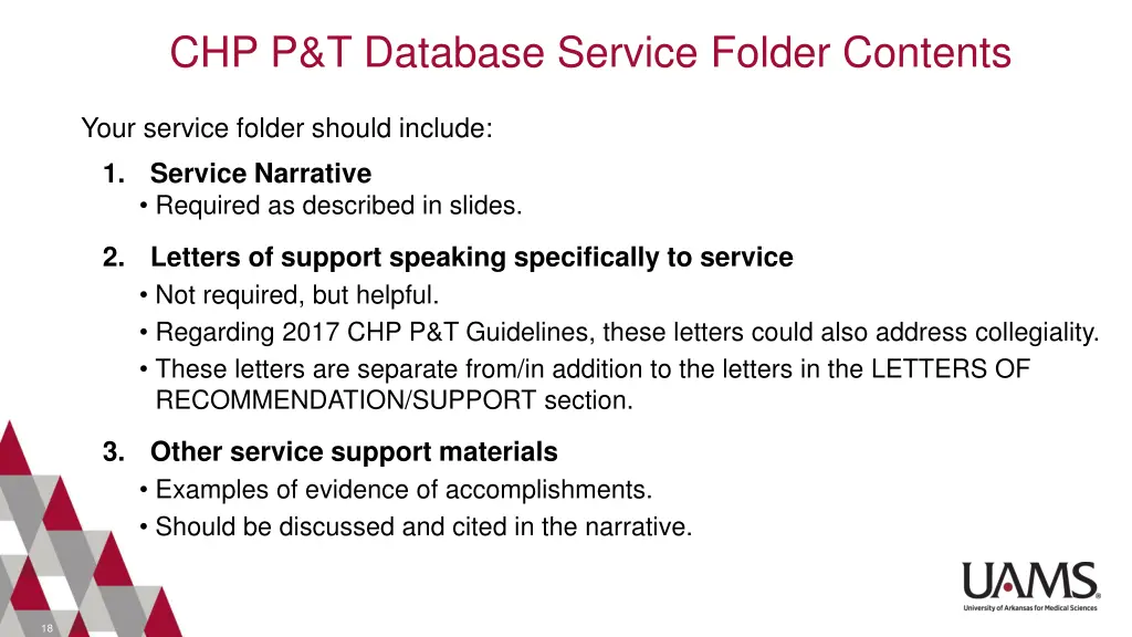 chp p t database service folder contents