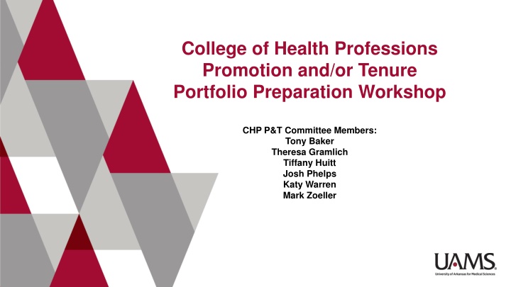 college of health professions promotion