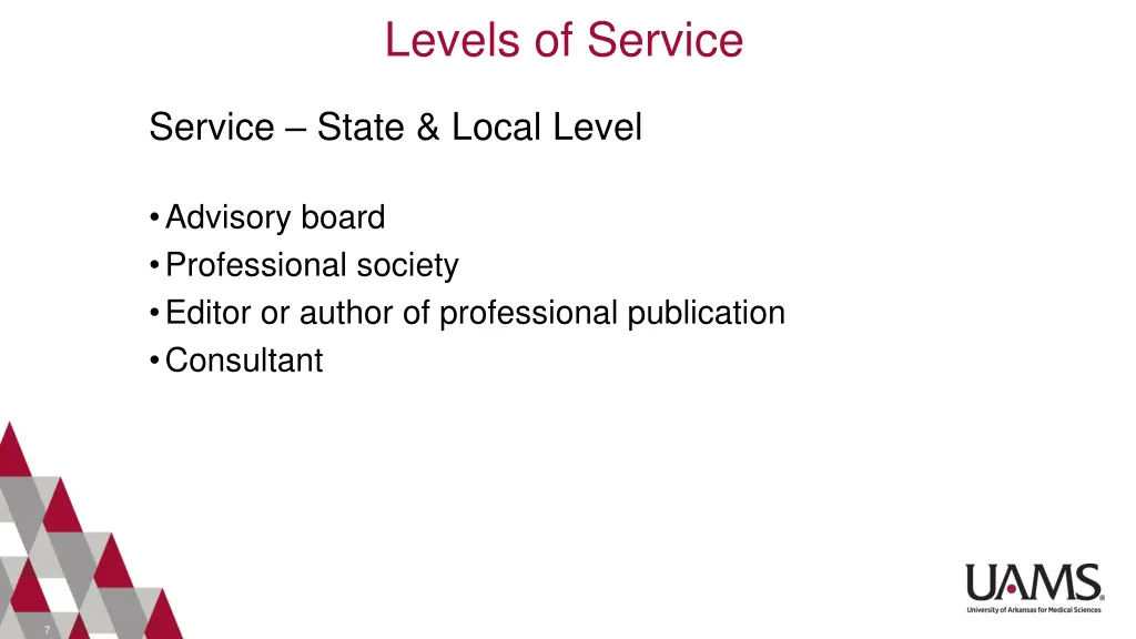 levels of service 4