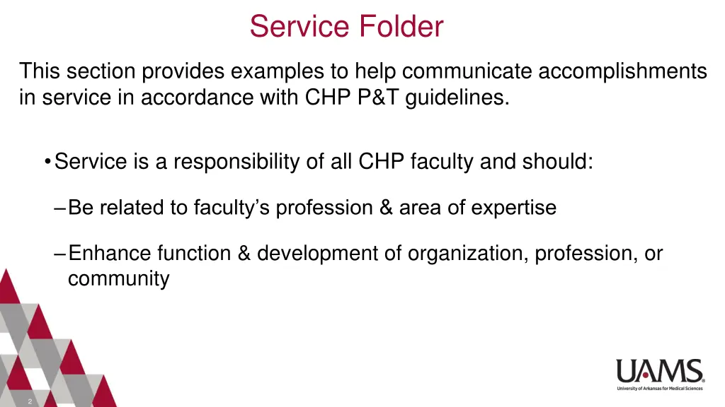 service folder