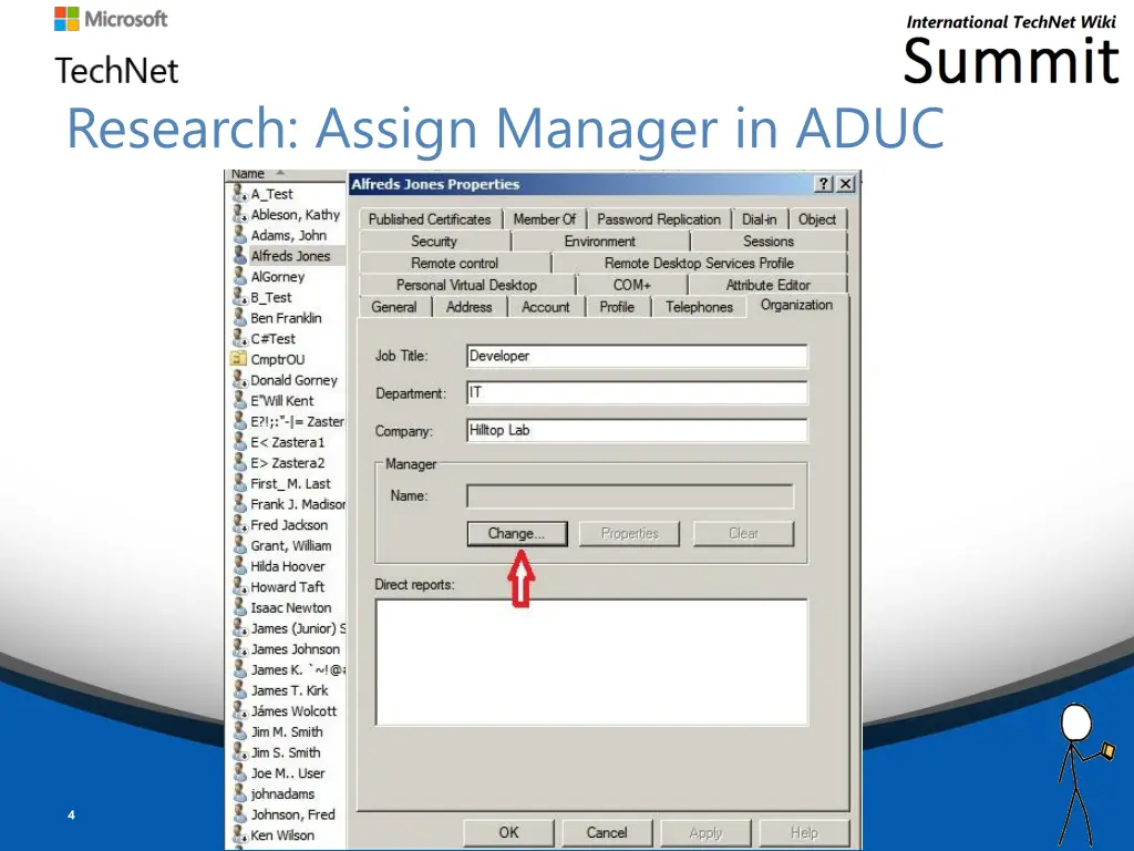 research assign manager in aduc