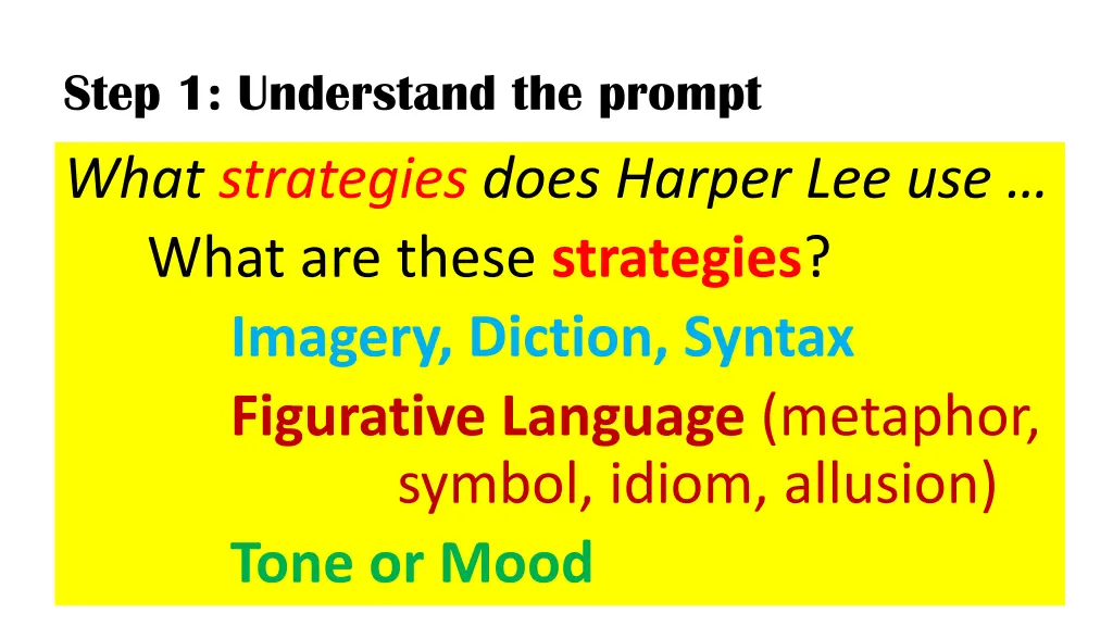 step 1 understand the prompt 2