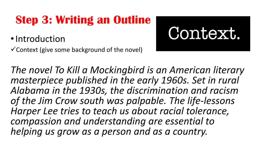 step 3 writing an outline 2
