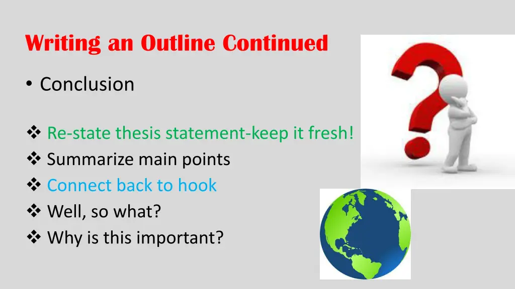 writing an outline continued 1