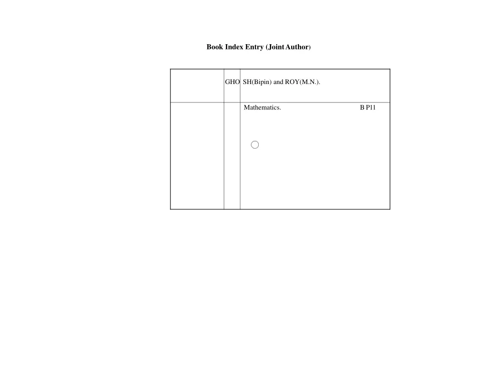 book index entry jointauthor