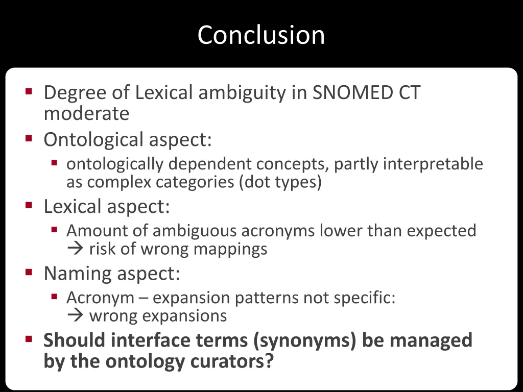 conclusion