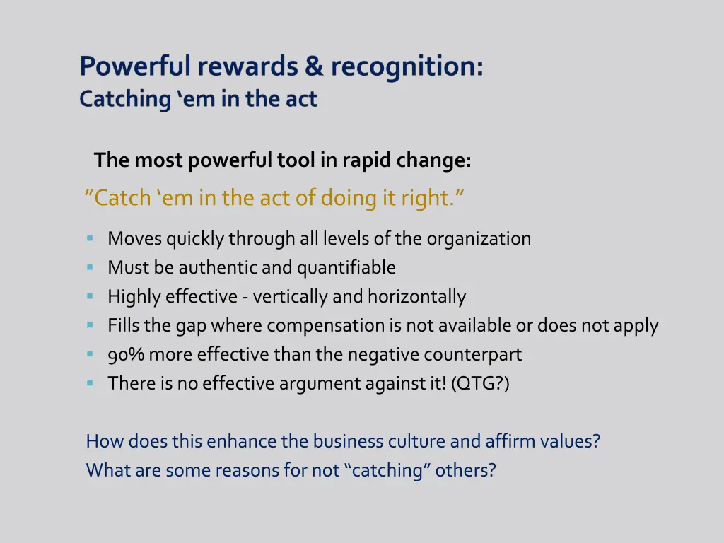 the most powerful tool in rapid change catch