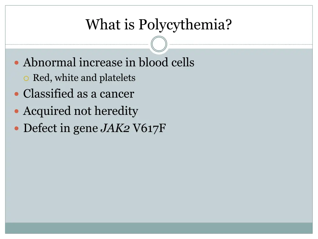 what is polycythemia