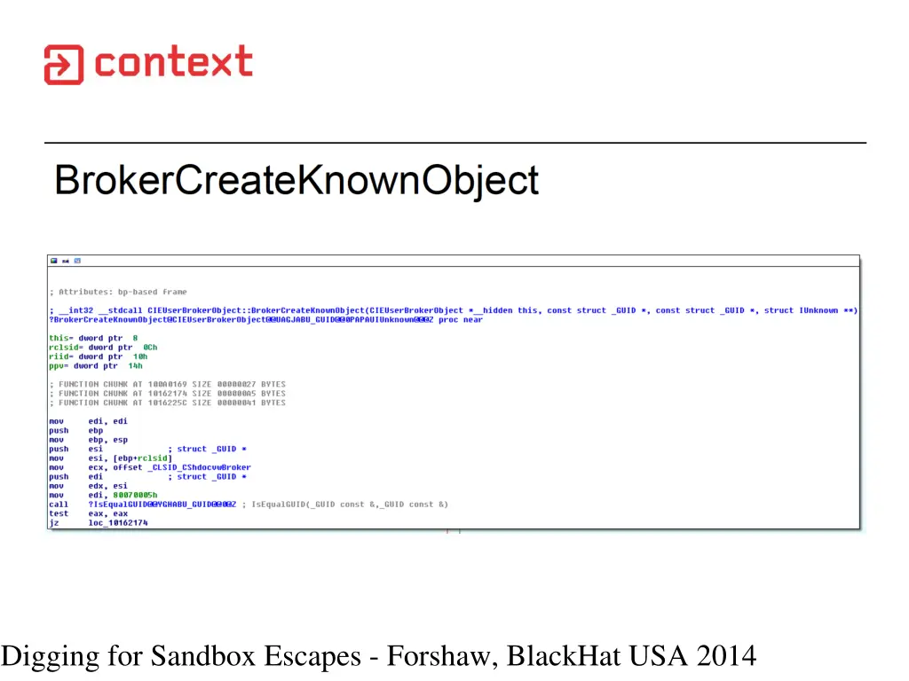 digging for sandbox escapes forshaw blackhat