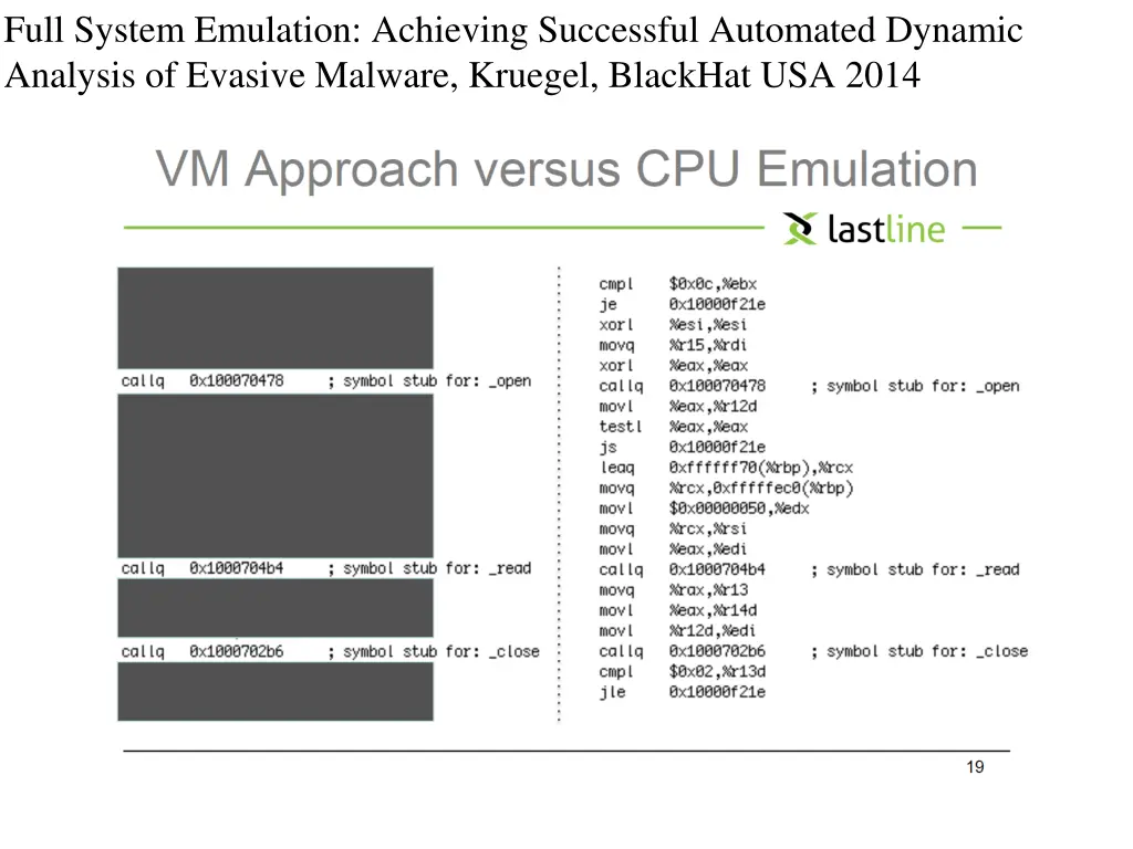 full system emulation achieving successful
