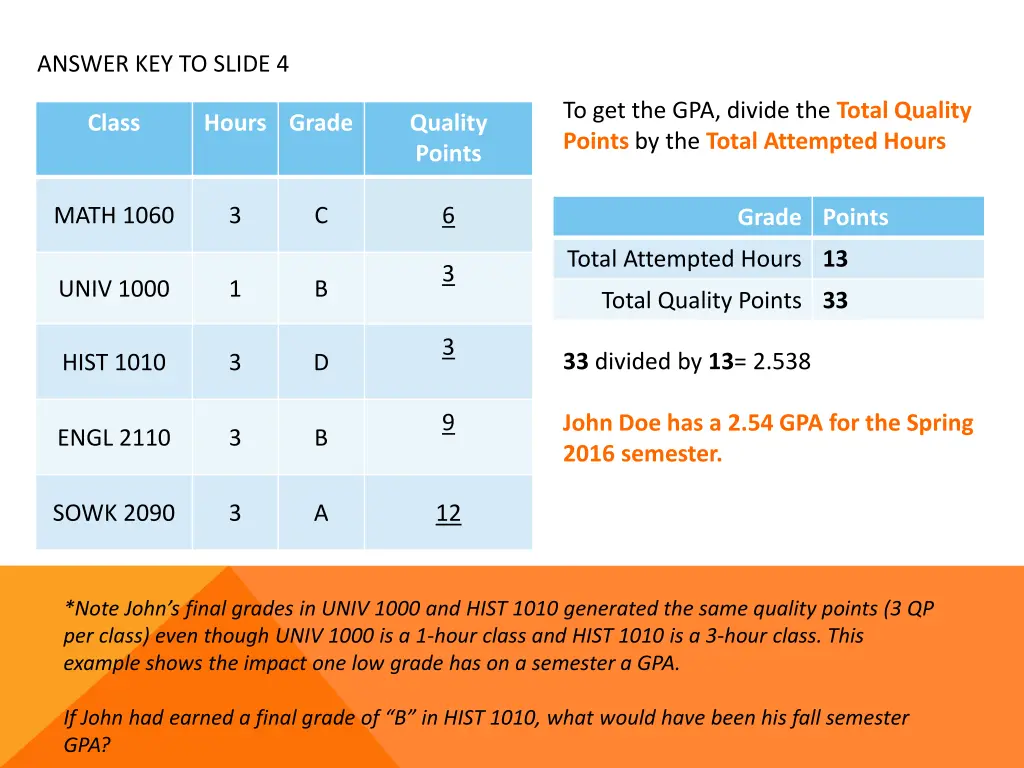answer key to slide 4