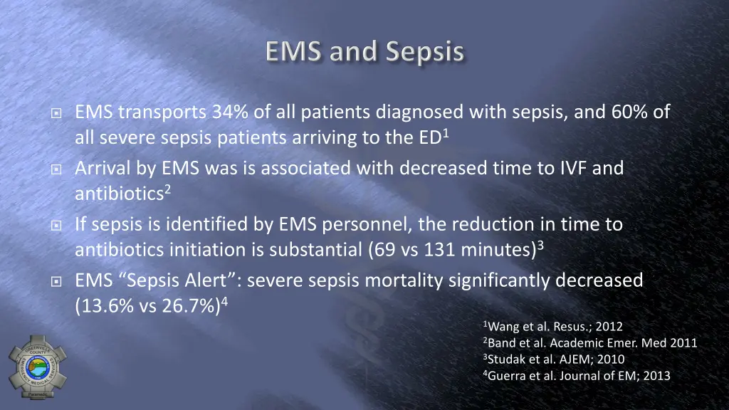 ems transports 34 of all patients diagnosed with