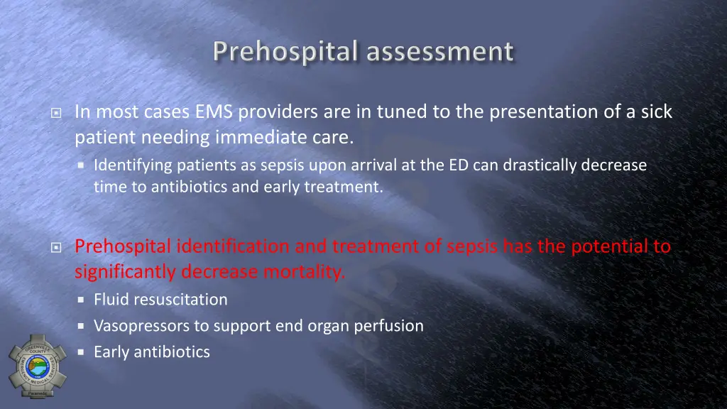 in most cases ems providers are in tuned