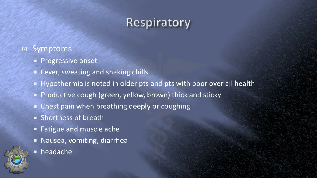 symptoms