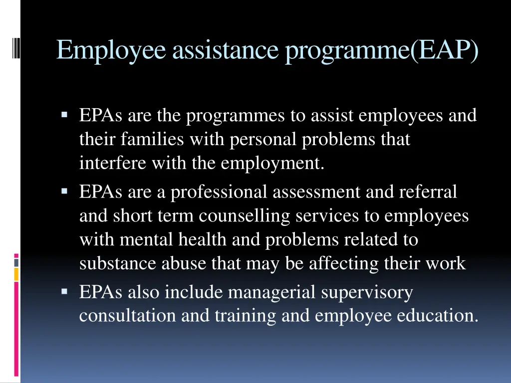 employee assistance programme eap