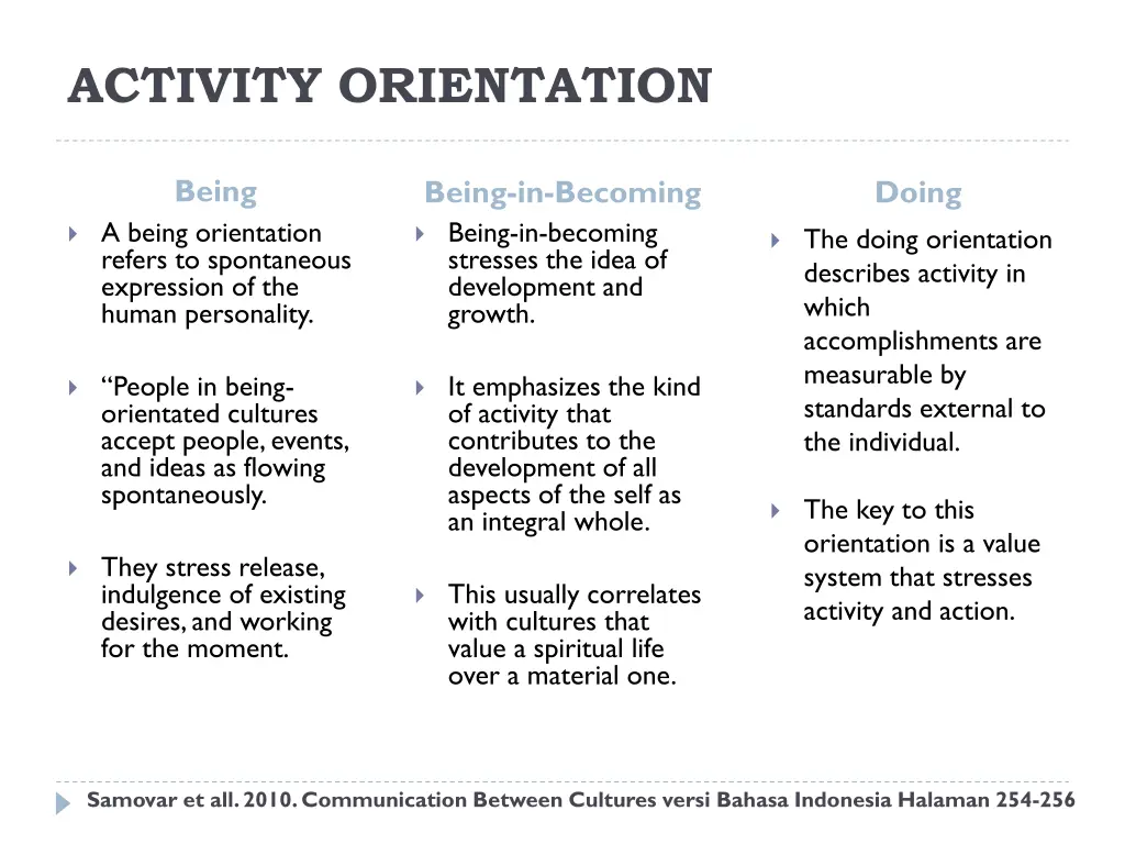 activity orientation