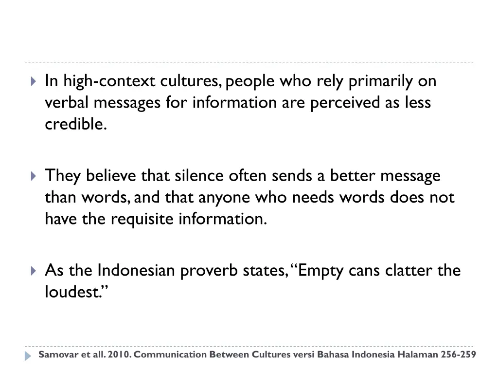 in high context cultures people who rely