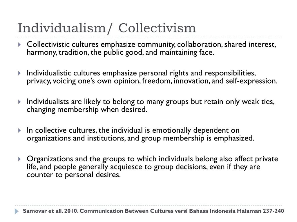 individualism collectivism