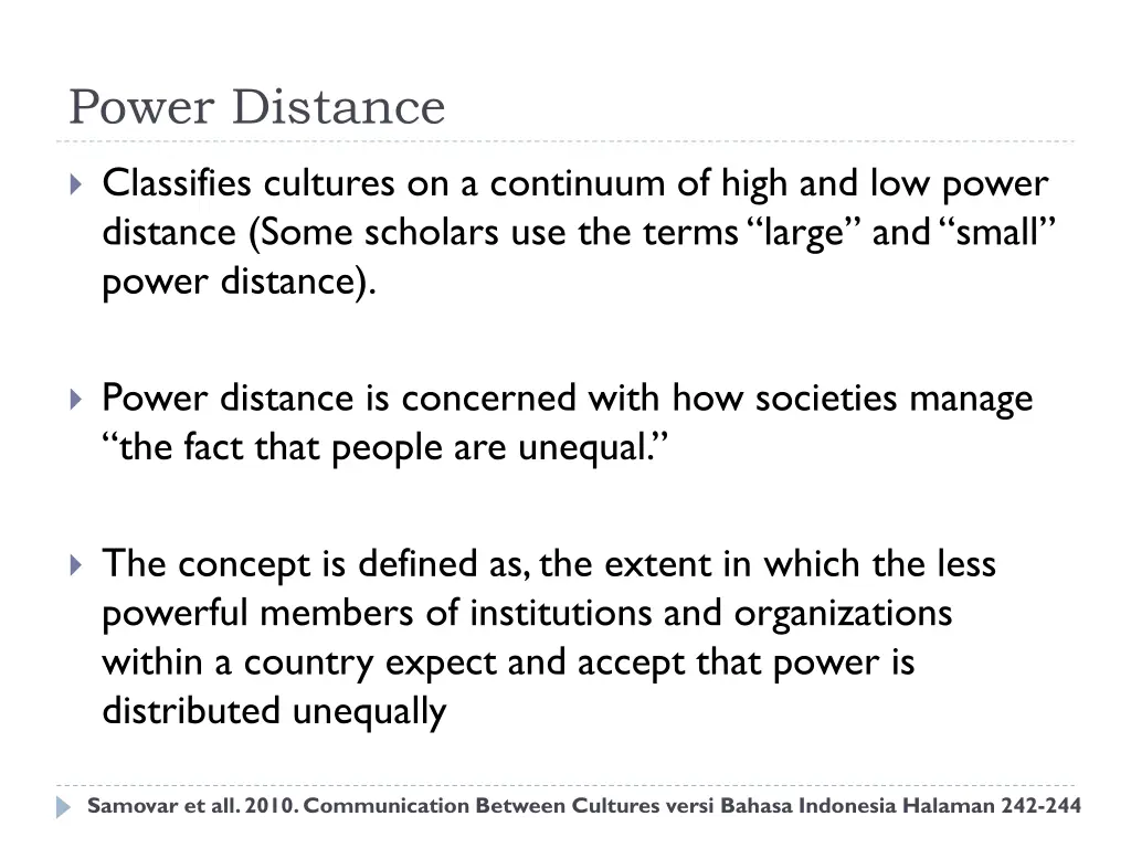 power distance