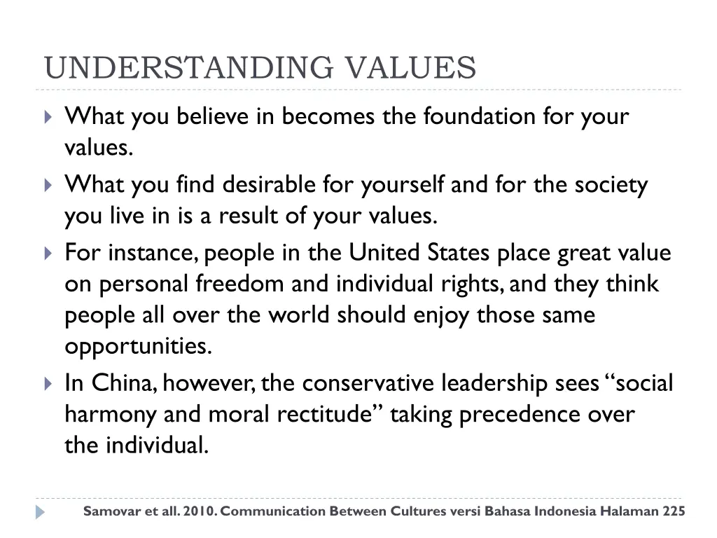 understanding values