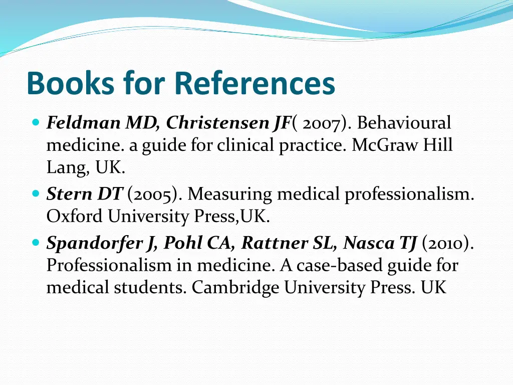 books for references