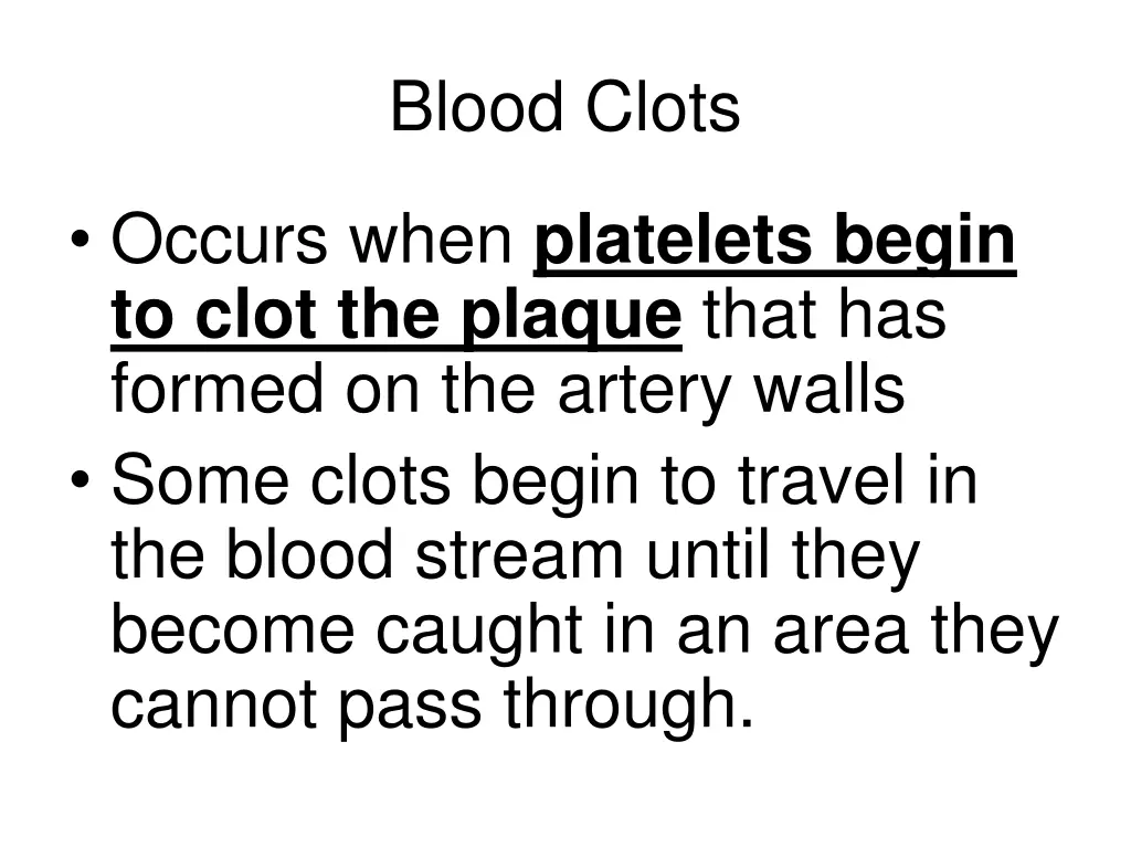 blood clots