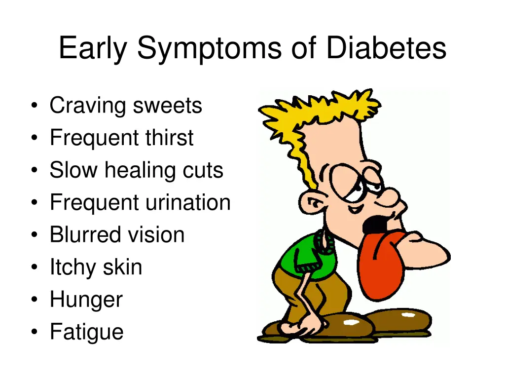 early symptoms of diabetes