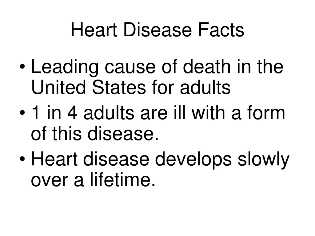 heart disease facts