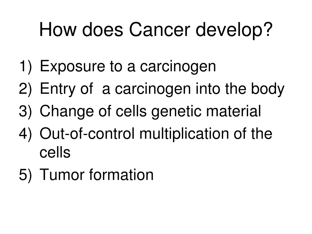 how does cancer develop