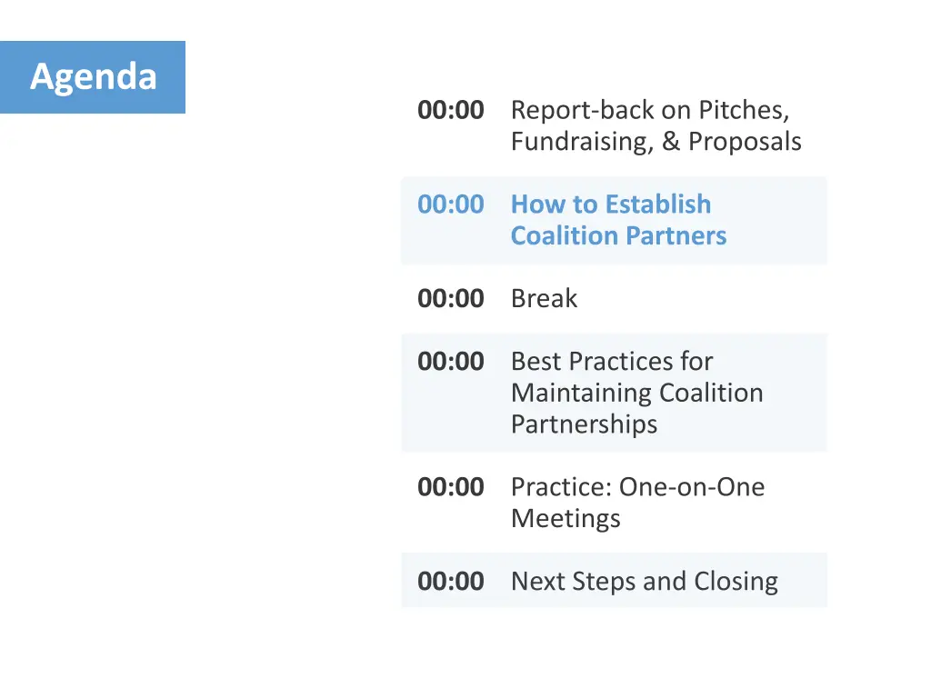 agenda 1