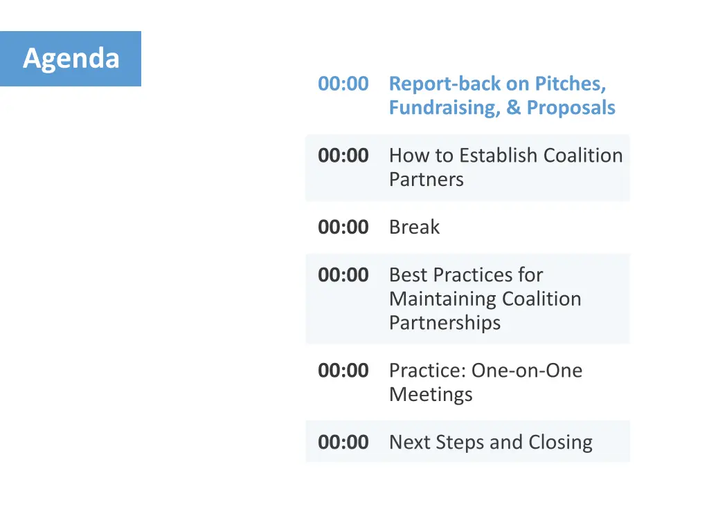 agenda