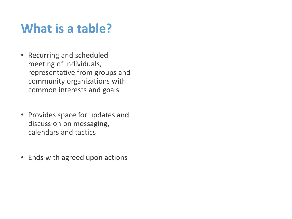 what is a table