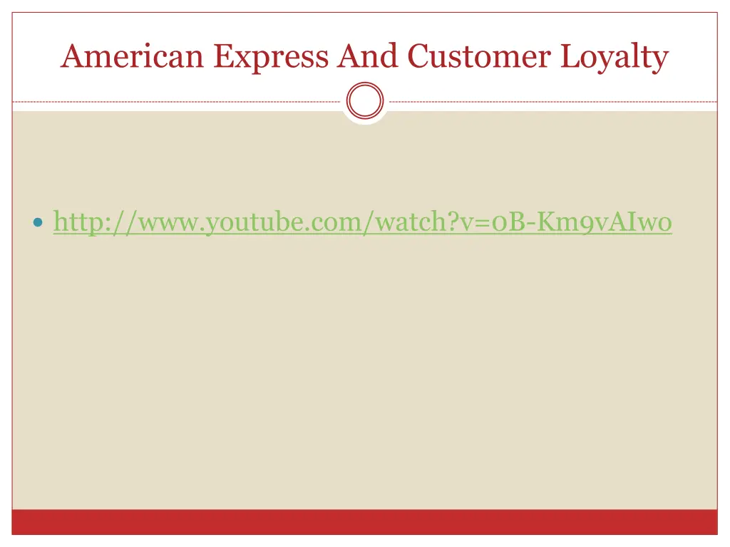 american express and customer loyalty