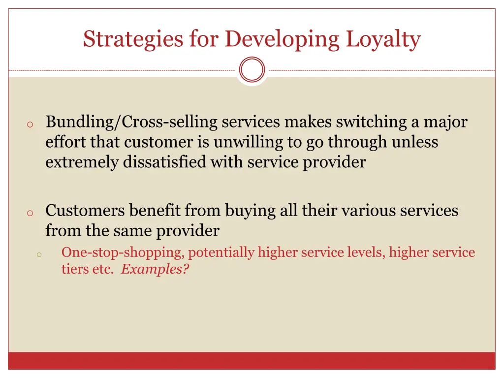 strategies for developing loyalty