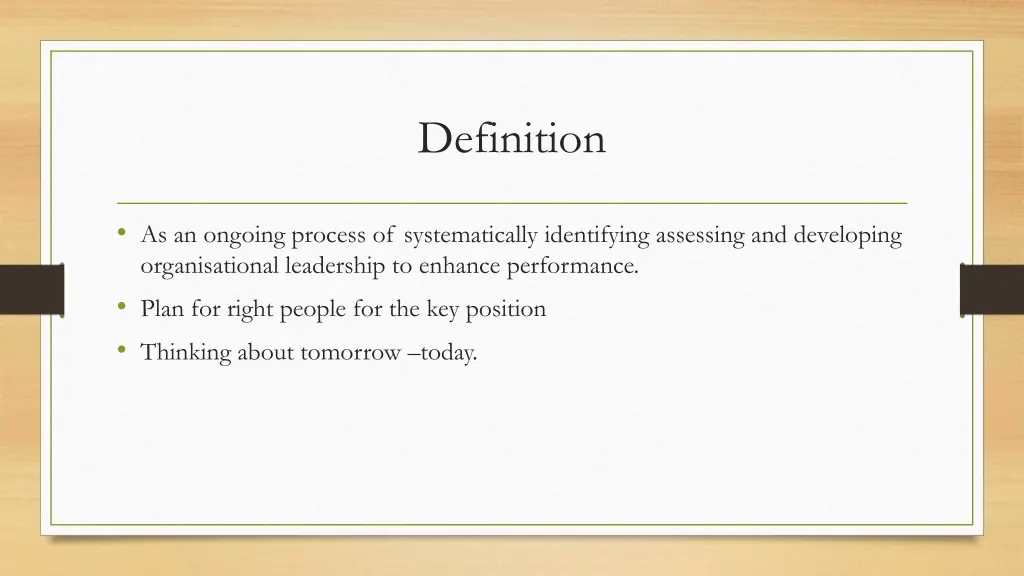 definition