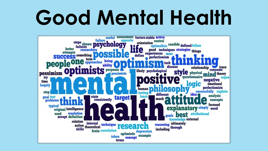 good mental health