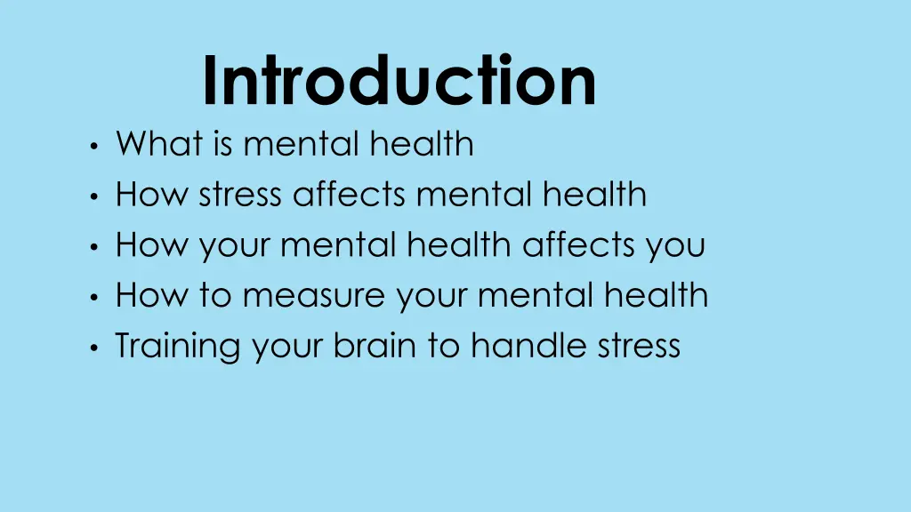 introduction what is mental health how stress