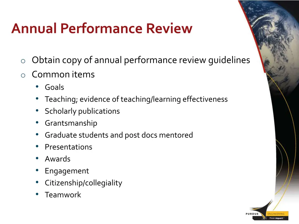 annual performance review