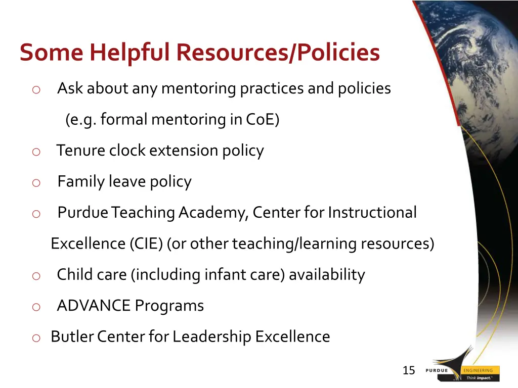 some helpful resources policies