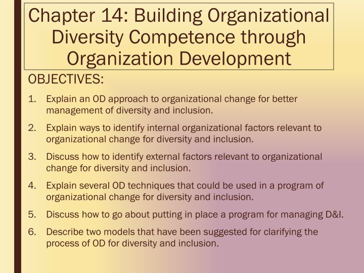 chapter 14 building organizational diversity