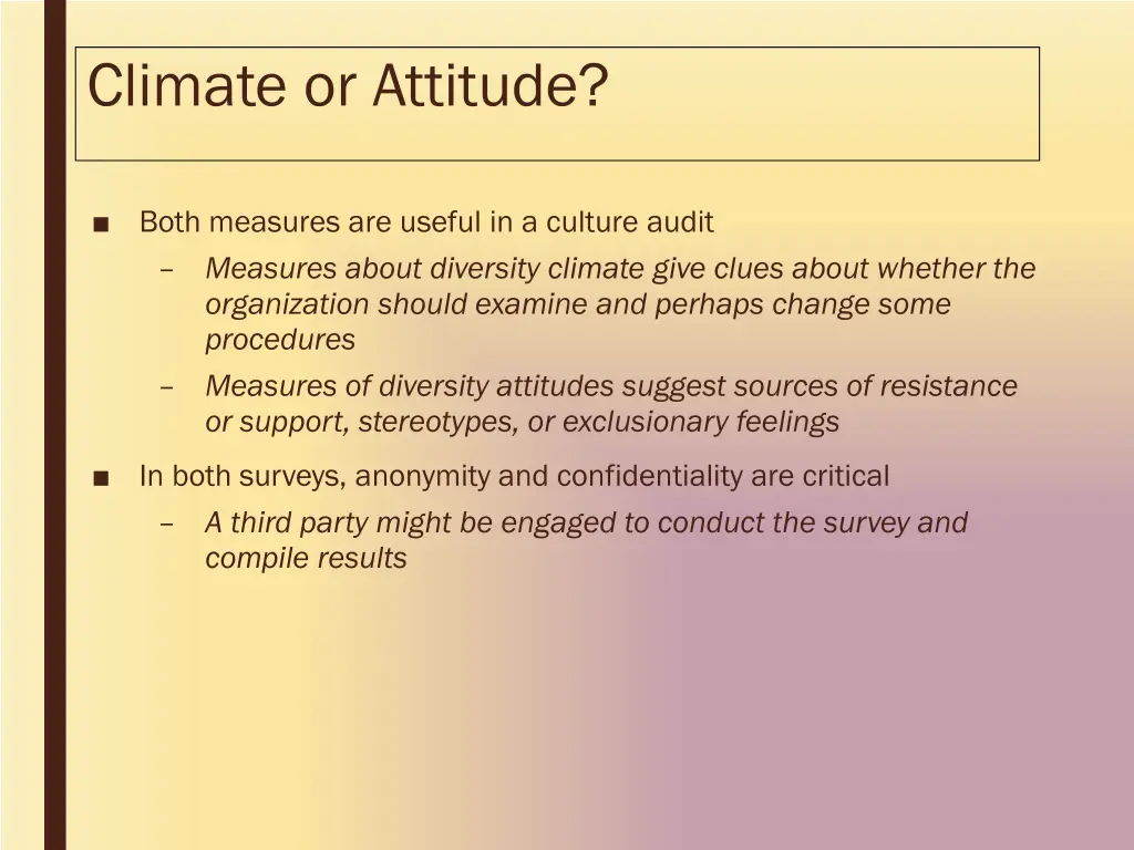 climate or attitude