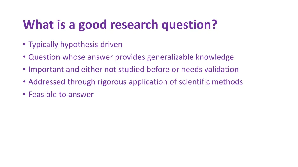what is a good research question
