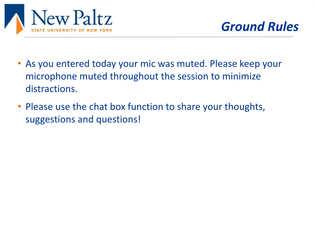 ground rules