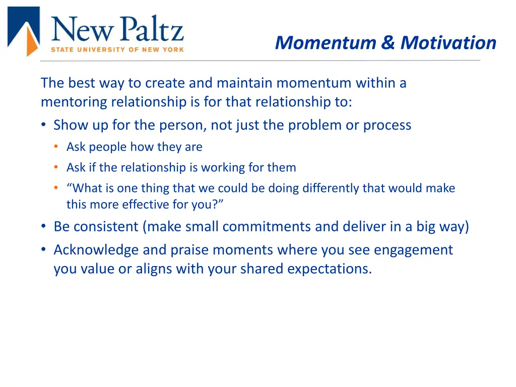 momentum motivation