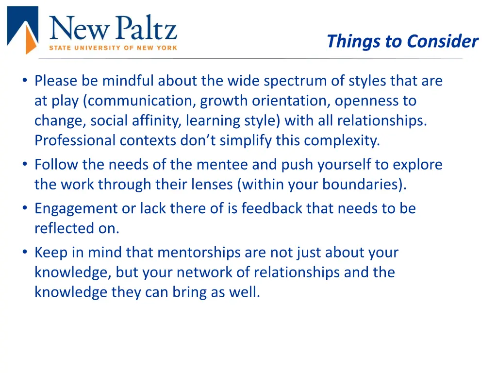 things to consider