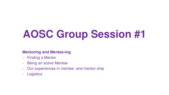 aosc group session 1