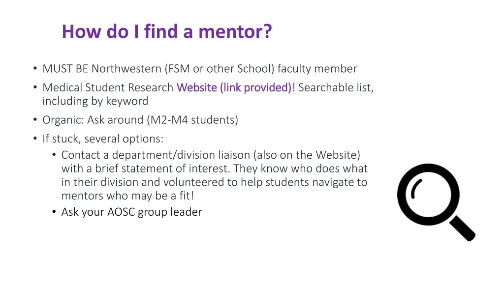 how do i find a mentor
