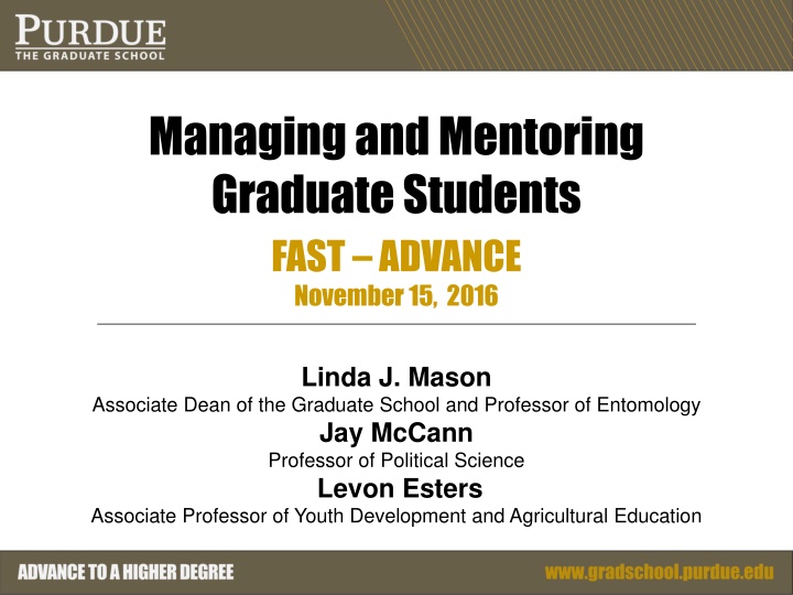 managing and mentoring graduate students fast