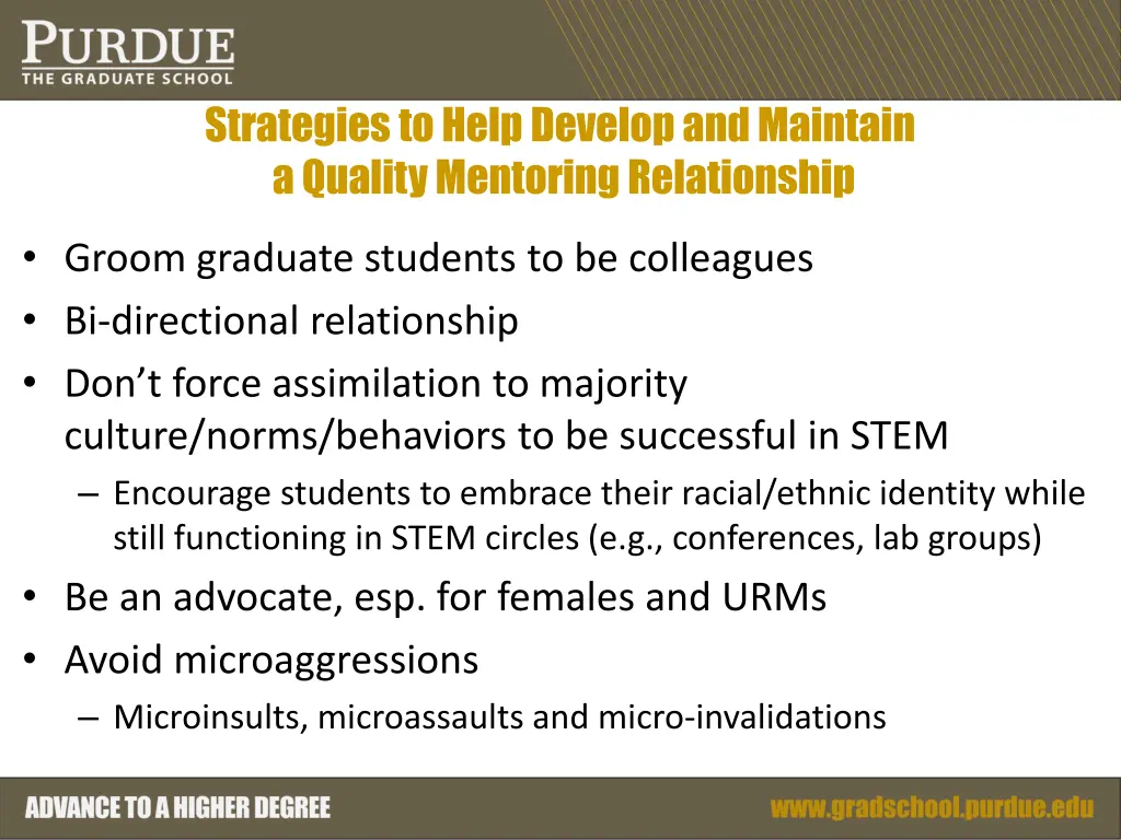 strategies to help develop and maintain a quality 1
